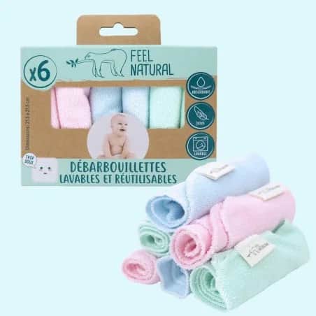 Baby débarbouillette lavable x6