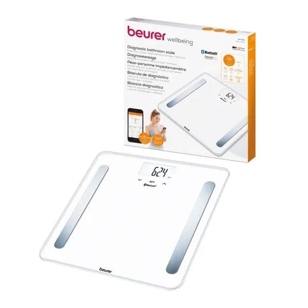 BF600B Pèse personne blanc Impédancemètre 180kg Bluetooth