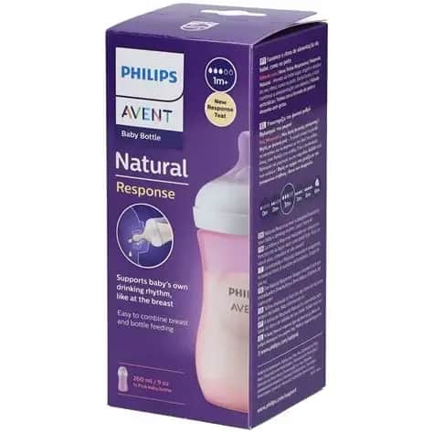 Biberon Nat Response 260ml Rose