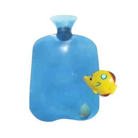 Bouillotte Caoutchouc naturel 2 litres Bleu Poisson