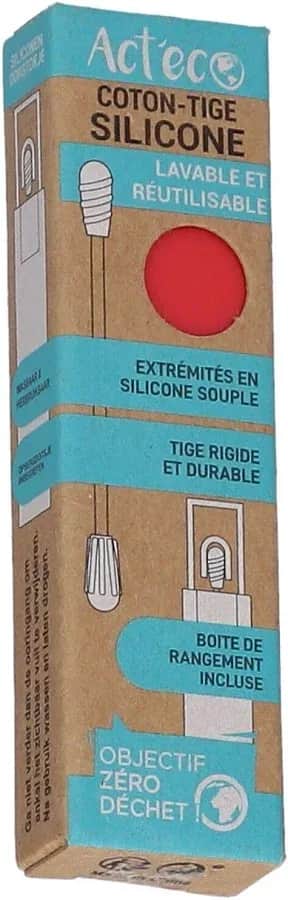Cotons-tiges silicone ORANGE boîte 6u
