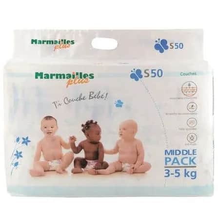 Couches + 3/5kg (small) sachet de 50