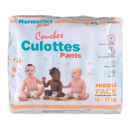 Couches culotte Pants 12/17 kgs 18 unités