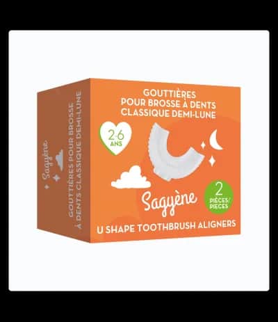 Gouttière Brosse à dents Demi-lune Classique 2/6 ans