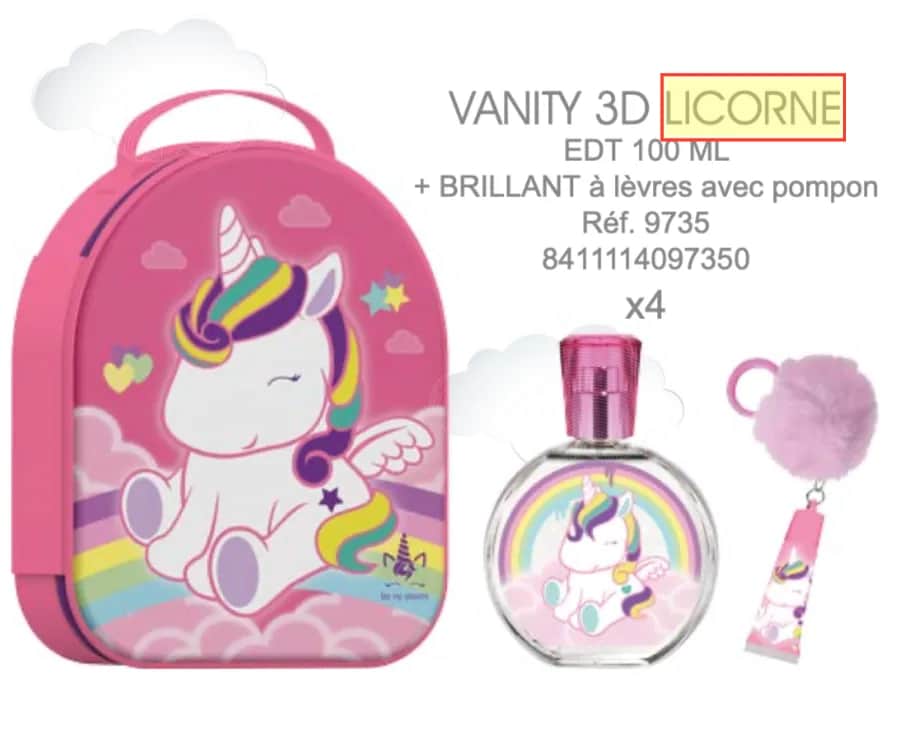 Licorne Vanity 3D