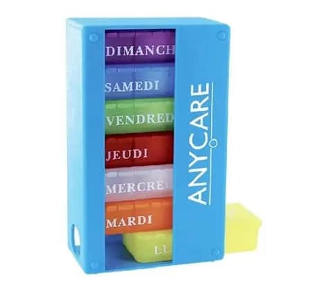 Pilulier Semainier Bleu WS-BLUE