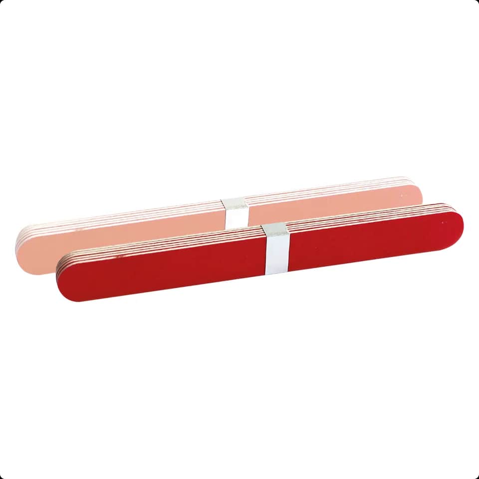 Limes à ongles x12 corindon de bois 17.8x2cm