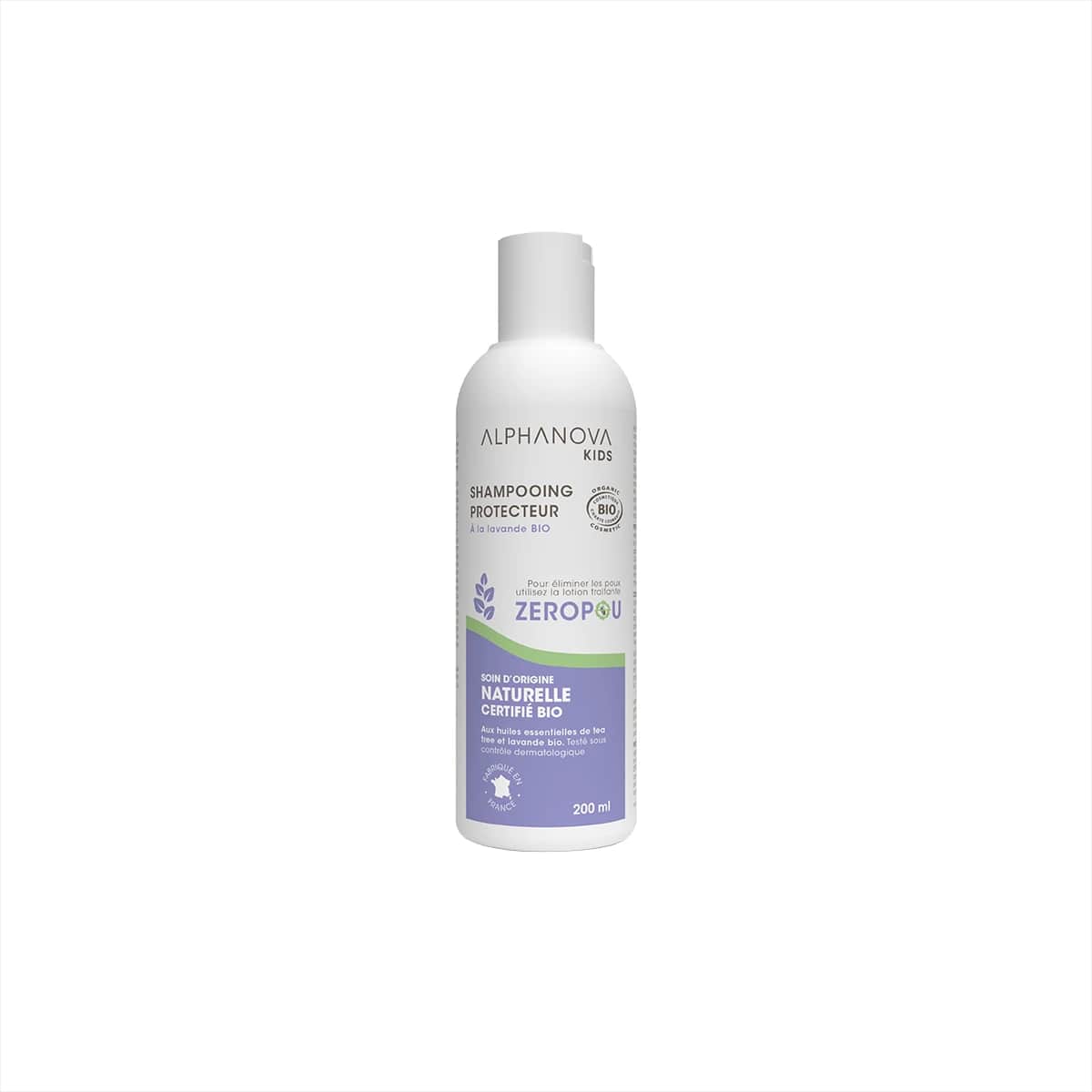 ALPHANOVA KIDS shampooing Zéropou 200ml (usage fréquent sans insecticide)